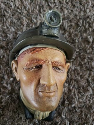 Vintage Bossons Head Miner Wall Mount Congleton England