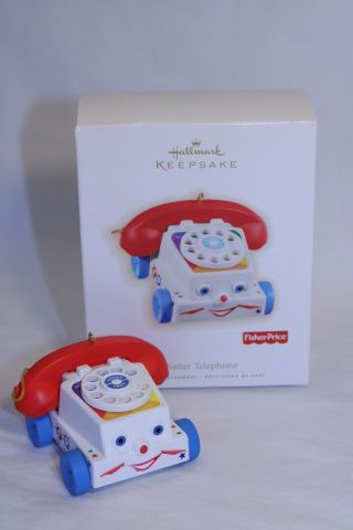 2009 Hallmark Fisher Price Chatter Telephone Keepsake Ornament Toy Phone Vintage