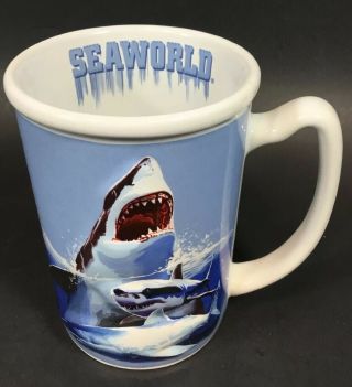 Sea World Seaworld Sharks 3d Coffee Cup Mug Ocean Home Decor Sealife Great White