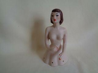 Vintage Porcelain Holder Girl Figurine