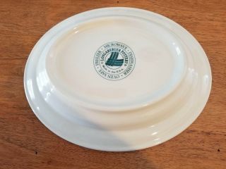 Longaberger Pottery Serving Platter Dish Woven Traditions Heritage Green - USA 2