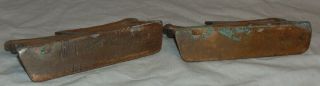 Antique Horse Drawn Covered Wagon Iron Metal Bookends Estate Fresh 4