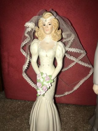 Vintage 1987,  Roman Inc.  Bride and Groom Figurines - congratulations 3