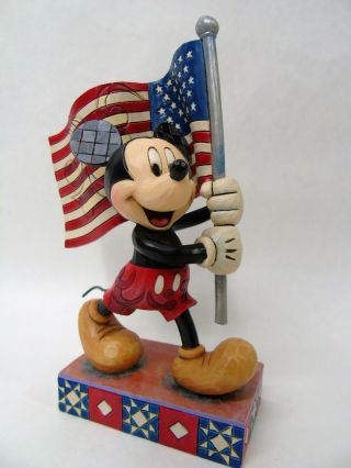 R606 Disney Jim Shore Mickey Mouse Old Glory Figure Patriotic R606