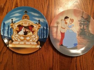 Walt Disney Cinderella Plate Set Of 4 Knowles Bradford Exchange - 1988 - 90