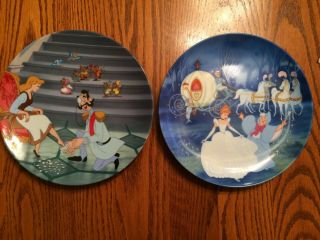 Walt Disney Cinderella Plate Set of 4 Knowles Bradford Exchange - 1988 - 90 2