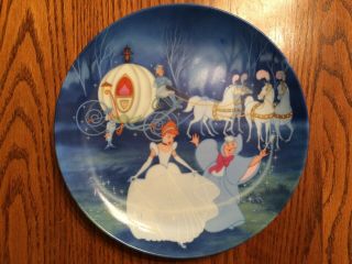Walt Disney Cinderella Plate Set of 4 Knowles Bradford Exchange - 1988 - 90 8