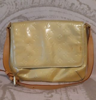 Louis Vuitton Yellow Monogram Vernis Thompson Street Shoulder Bag