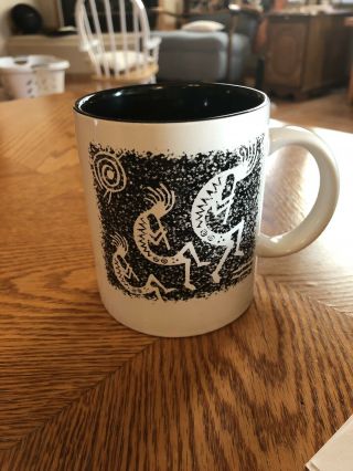 Kokopelli Ceramic Coffee Mug Cup - M Ware,  Southwestern Native Am Flute Player