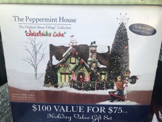 Dept 56 Snow Village Peppermint Porch Day Care Christmas House Town Display