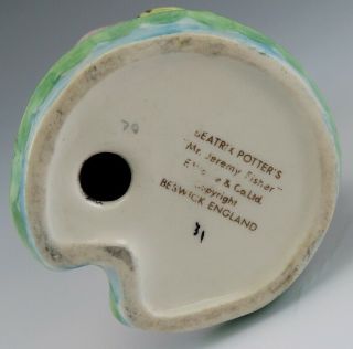 Porcelain/Pottery Beatrix Potter Mr Jeremy Fisher Frog/Toad Beswick Figurine 7