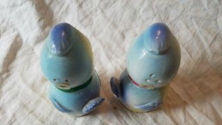 Vintage Cute Ceramic Commodore Japan Multi - Colored Birds Salt & Pepper Shakers 5