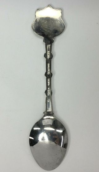 Vintage Silverplate Minnesota Souvenir Spoon with Enameled Loon Emblem by WAPW 5