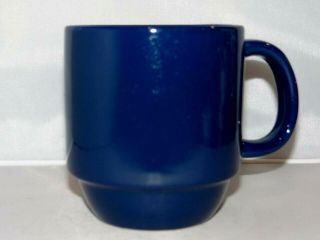 Mainstays Stackables Navy Blue 16oz.  Coffee Mug Tea Cup Ceramic Stackable