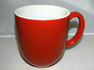 Room Essentials Red White 14oz.  Coffee Mug Tea Cup Stoneware Re Target