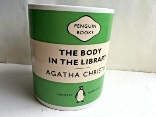 Penguin Book Coffee Mug Agatha Christie " The Body In The Library "
