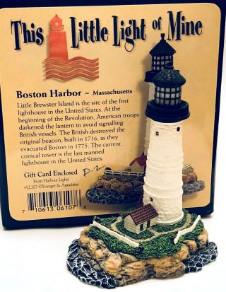 This Little Light Of Mine Mini Lighthouse - Boston Harbor - Massachusetts