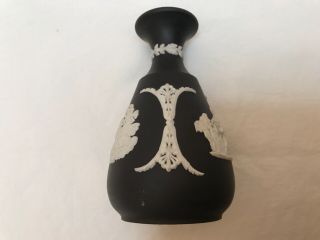 Wedgewood Jasperware Small Black & White Vase 5