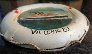 Vintage Hand Painted steamer ship life preserver ring - Princess Kathleen - 1952 3