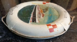Vintage Hand Painted steamer ship life preserver ring - Princess Kathleen - 1952 4