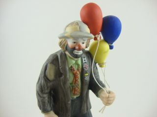 Flambro Emmett Kelly Jr Clown My Favorite Things Music Porcelain Figurine Statue 7
