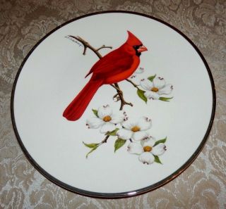 Vtg 1974 Avon Plate Cardinal North American Songbird Don Eckelberry Red Bird