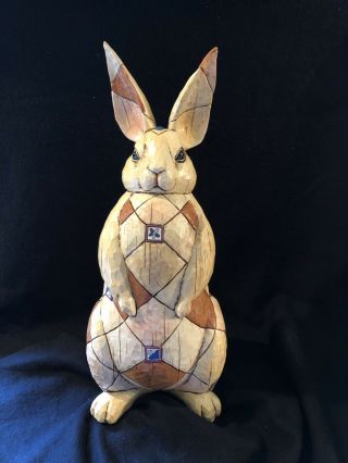 Jim Shore Heartwood Creek Rabbit Bunny 16 " Inch Retired Figurine 4002238 2004