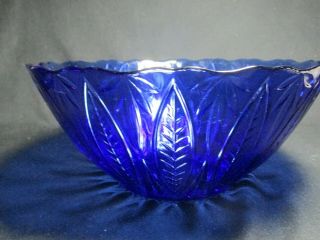Avon Royal Blue Sapphire Cobalt 9.  5 " Serving Bowl