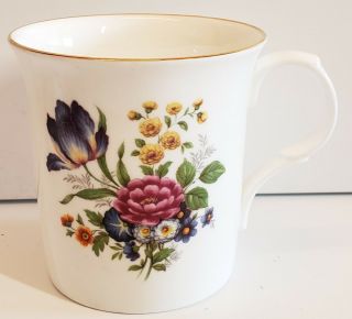 3 Crown Trent Fine Bone China Floral Coffee Mugs/Tea Cups,  Staffordshire England 4