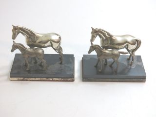 Vintage Silver Plated Horse And Colt Books By Pm In Philadelphia Pa / As - Is
