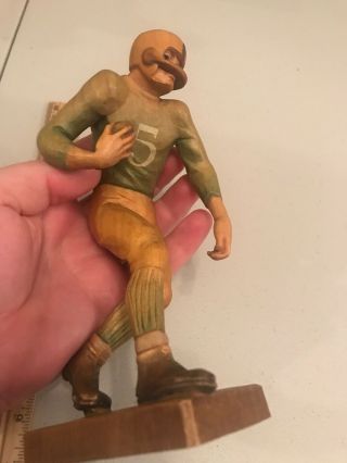 ANRI Italy Hand Carved Football Player 