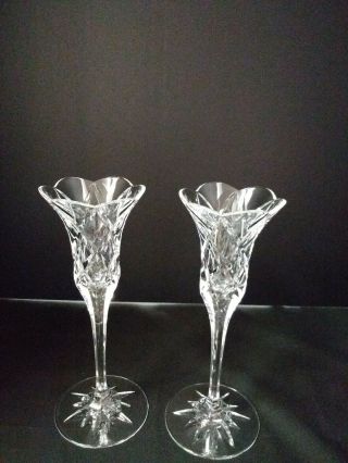 2 Very Fine Crystal Candle Holders (A70) 2
