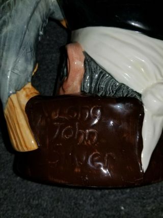 Vtg Royal Doulton large Long John Silver Toby Mug D6335,  1951,  7 1/4 