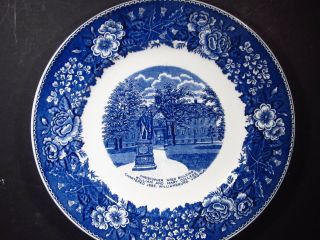 Vintage Staffordshire Christopher Wren Building William & Mary College Plate