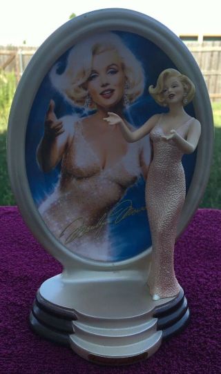 Marilyn Monroe Plate Figurine Happy Birthday Mr.  President Diamonds And Pearls