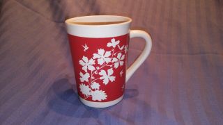 Royal Norfolk Coffee Mug Tree Of Life Red & White Mug J155