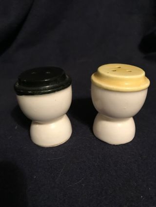 Vintage Egg Cup Couple Salt And Pepper Shakers 4