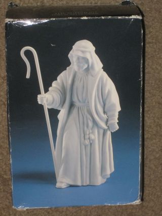 Avon Nativity Collectibles 1983 “the Shepherd” Bisque Porcelain Figurine Ln