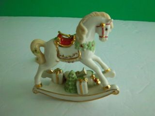 Lenox 2015 Baby ' s First Christmas Ornament Rocking HORSE TOYS 5