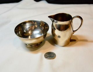 Reed & Barton Paul Revere Silver Mini Wash Bowl & Pitcher