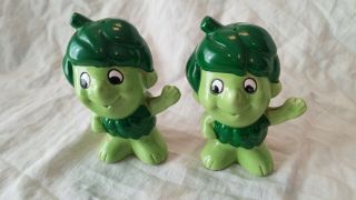 Vintage Ceramic Jolly Green Giant Salt And Pepper Shakers