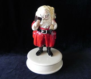 Otagiri Santa Claus Is Coming To Town Toy Sack Rotating Music Box Japan