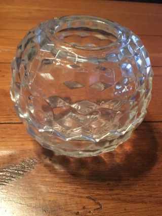 Vintage Home Interiors Glass Tea Light Candle Holder 2 Piece.  8/hh