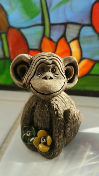 Artesania Rinconada Clay Monkey