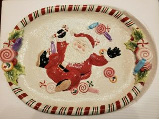 Fitz And Floyd Candy Christmas Platter (box)
