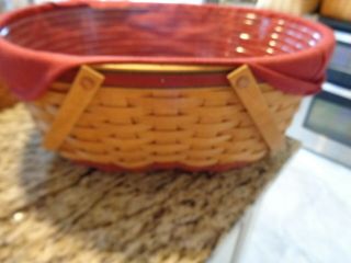 Longaberger Holiday Hostess Greetings Basket With Protector