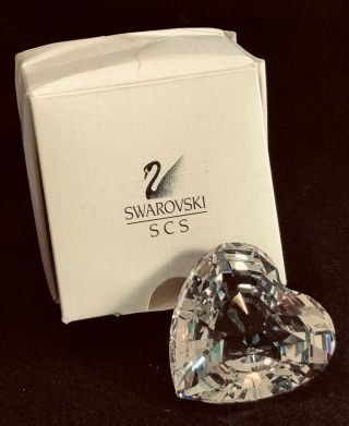 Swarovski Crystal Society Heart Chaton Paperweight