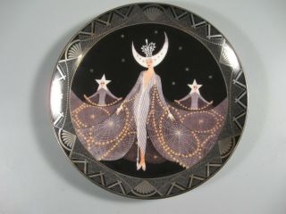 Royal Doulton House Of Erte Queen Of The Night Plate