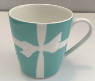 Tiffany & Co Bow Ribbon Coffee Cup Mug - Made In Japan -
