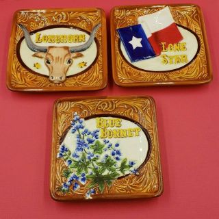 Lonestar State Texas Mini Plate Set Of 3 Mww Market